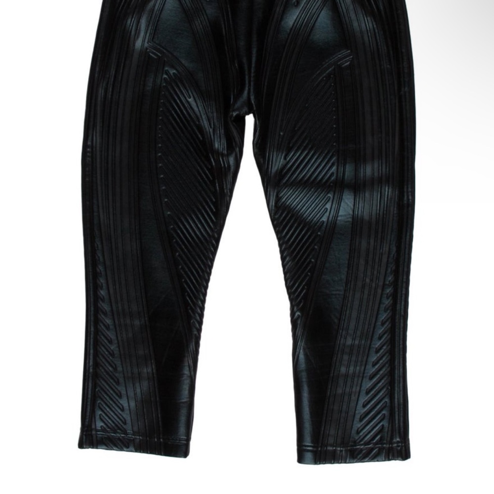 Mugler embossed jersey pants